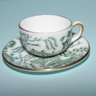 Vintage Green Patterned Cup...