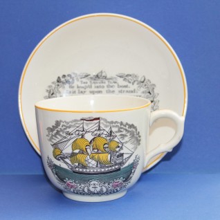 Cup and saucer with...